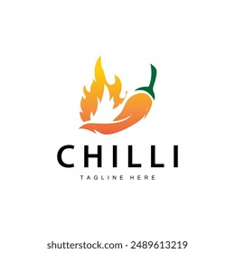 Hot Chili Peppers Logo Bauernhof Garten Design Einfache Illustration Symbol Vorlage