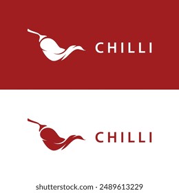 Hot Chili Peppers Logo Farm Garden Design Simple Illustration Symbol Template