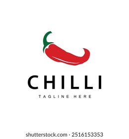 Hot Chili Peppers Logo Farm Garden Design Simple Illustration Symbol Template