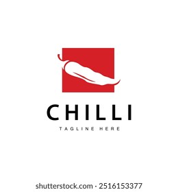 Hot Chili Peppers Logo Farm Garden Design Simple Illustration Symbol Template