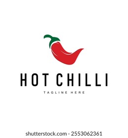 Hot Chili Peppers Logo Farm Garden Design Simple Illustration Symbol Template
