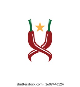 Hot Chili Peppers logo vector illustration
