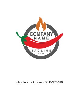 Hot chili restaurant logo design