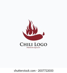 Hot chili spicy cuisine logo design
