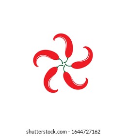 Hot Chili vector icon illustration design