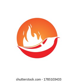 Diseño de ilustraciones de iconos vectoriales de Hot Chili