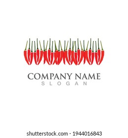hot chilies logo and symbol vector