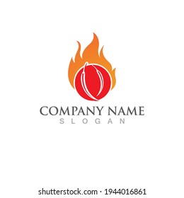 hot chilies logo and symbol vector