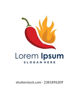 Hot chilli design with creative fresh element idea concept and icon
