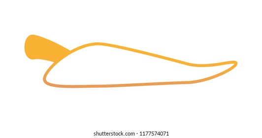 Hot chilli isolated rainbow lines