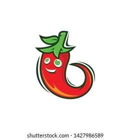 Hot chilli mascot design vector