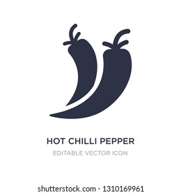 hot chilli pepper icon on white background. Simple element illustration from Food concept. hot chilli pepper icon symbol design.