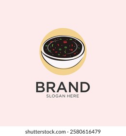 Hot Chilli Soy Sauce Logo Design Template