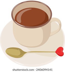 Hot chocolate coffee cocoa valentine image