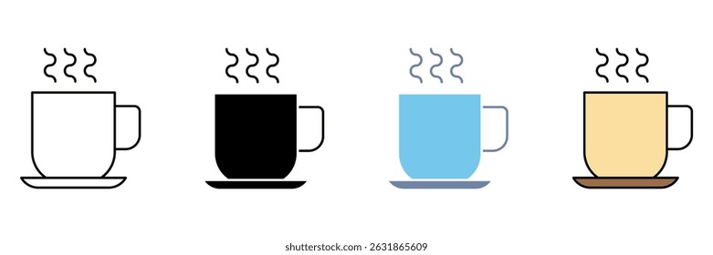 HOT CHOCOLATE concept line icon. Simple element illustration.