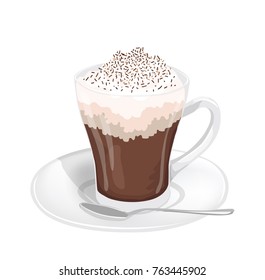 hot chocolate drink vector