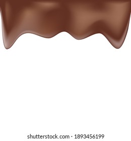 
Горячий шоколад потеки. Hot chocolate drips. Vector drawing on a white background.