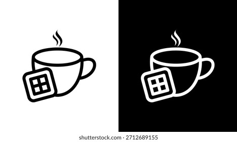 Hot Chocolate With Icon Set Design