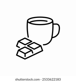 hot chocolate icon sign vector
