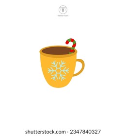 Hot Chocolate icon symbol vector illustration isolated on white background
