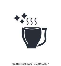 hot chocolate icon. vector.Editable stroke.linear style sign for use web design,logo.Symbol illustration.