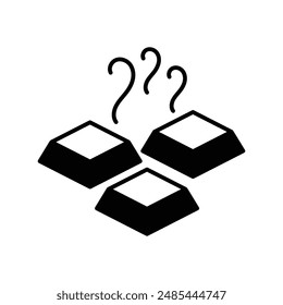 Icono de chocolate caliente con fondo blanco Vector ilustración de stock
