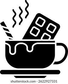 Hot Chocolate Line vector Icon Design