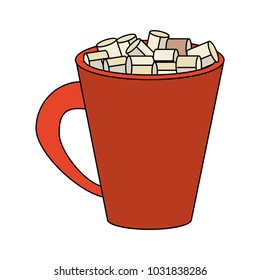 hot chocolate with marsmallows icon image 