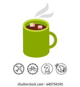 Hot Chocolate in Mug Icon