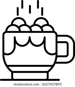 Hot Chocolate New Creative Icon Design Vector