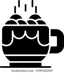 Hot Chocolate New Creative Icon Design Vector