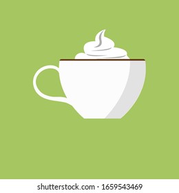 Hot chocolate pick s caffeinated drink isolated vector