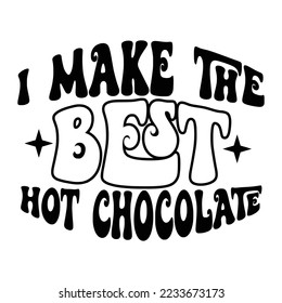 Hot Chocolate Quotes Typography Black and White