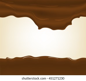 Hot chocolate splash, isolated on white background.