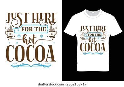 Hot chocolate t-shirt design SVG