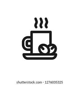 Hot chocolate vector icon