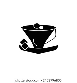 hot chocolate vector type icon