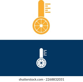 Vector de logotipo moderno de cítricos calientes