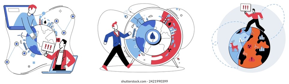 Hot climate vector illustration. The worldwide surge in temperatures is emblematic profound issue crisis hot climate Natures palette is tainted with warming hues, signaling onset pervasive hot climate