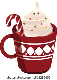 Hot cocoa cup to warm you up for incoming Christmas 