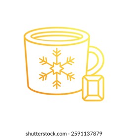 Hot cocoa icon vector stock illustration