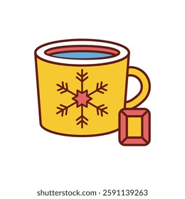 Hot cocoa icon vector stock illustration