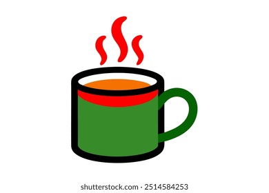 hot cocoa mug icon vector on white background