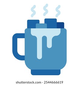 Hot Cocoa winter vector icon illustration