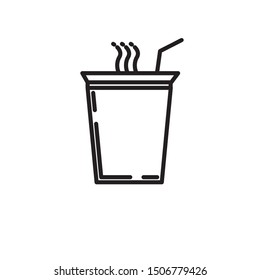 Hot Coffe Simple coffee shop icon