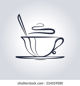 Hot coffee cup