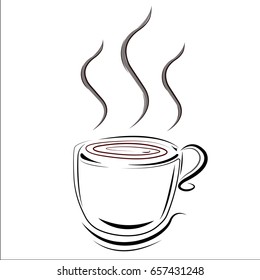 Hot coffee cup