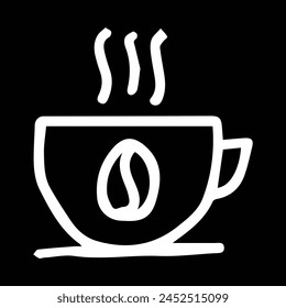 hot coffee in cup icon