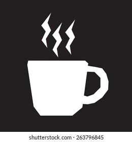 Hot coffee cup icon