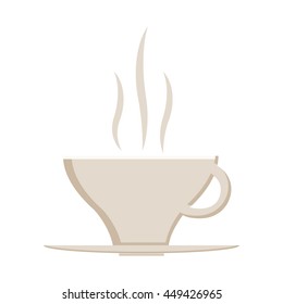 Hot coffee cup icon